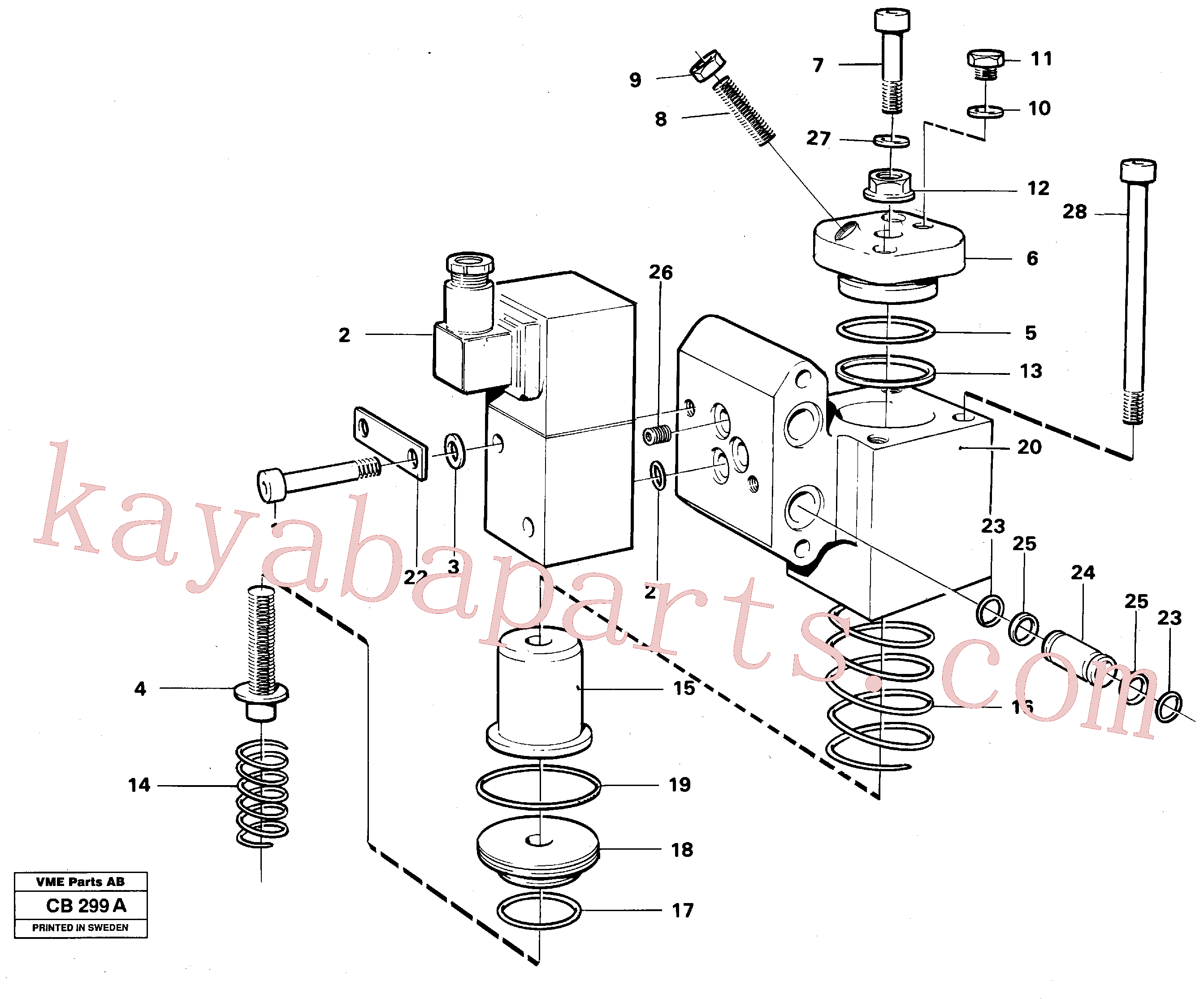 VOE6648876 for Volvo Slide control(CB299A assembly)