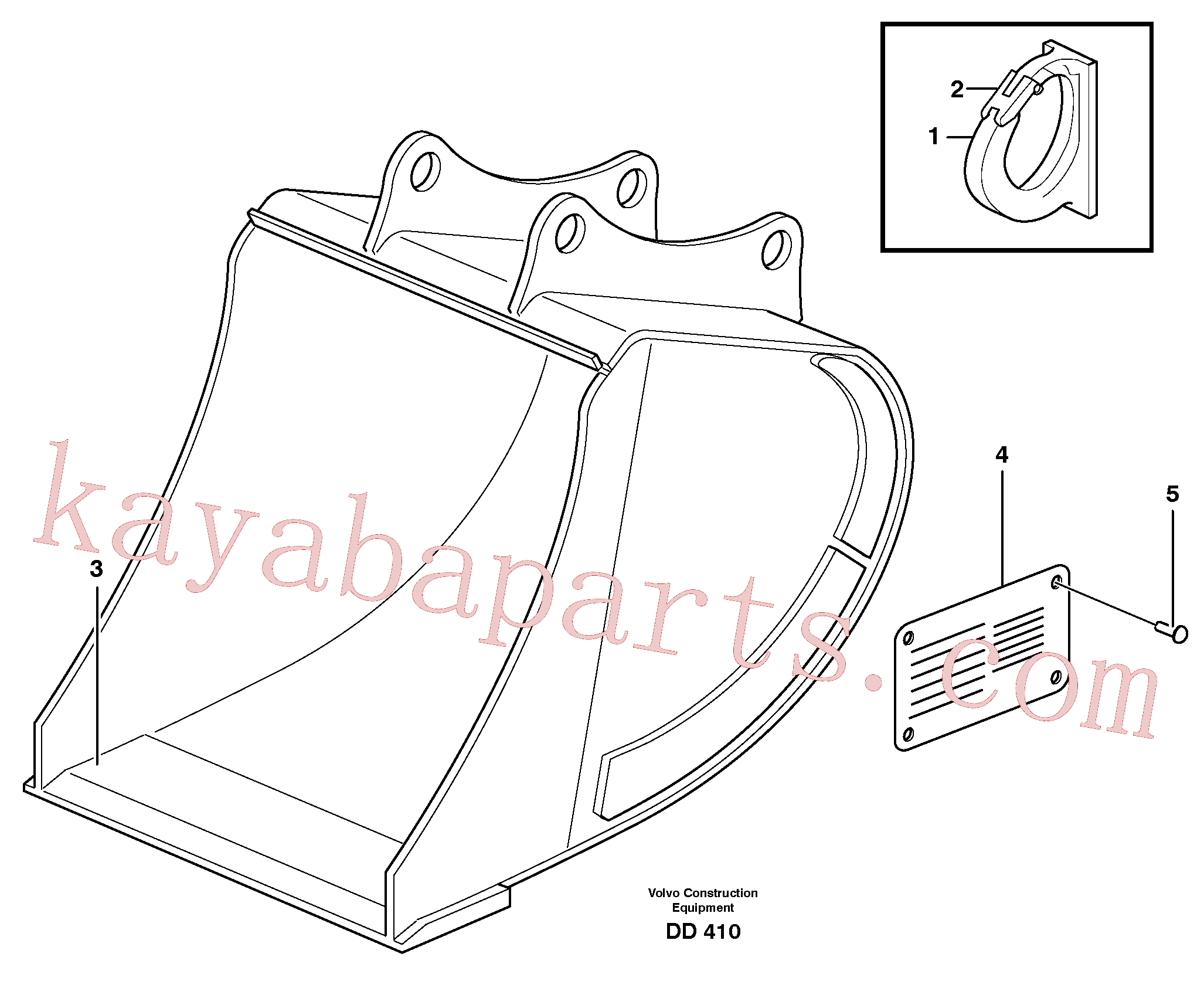 VOE14024177 for Volvo Buckets, direct fitting(DD410 assembly)