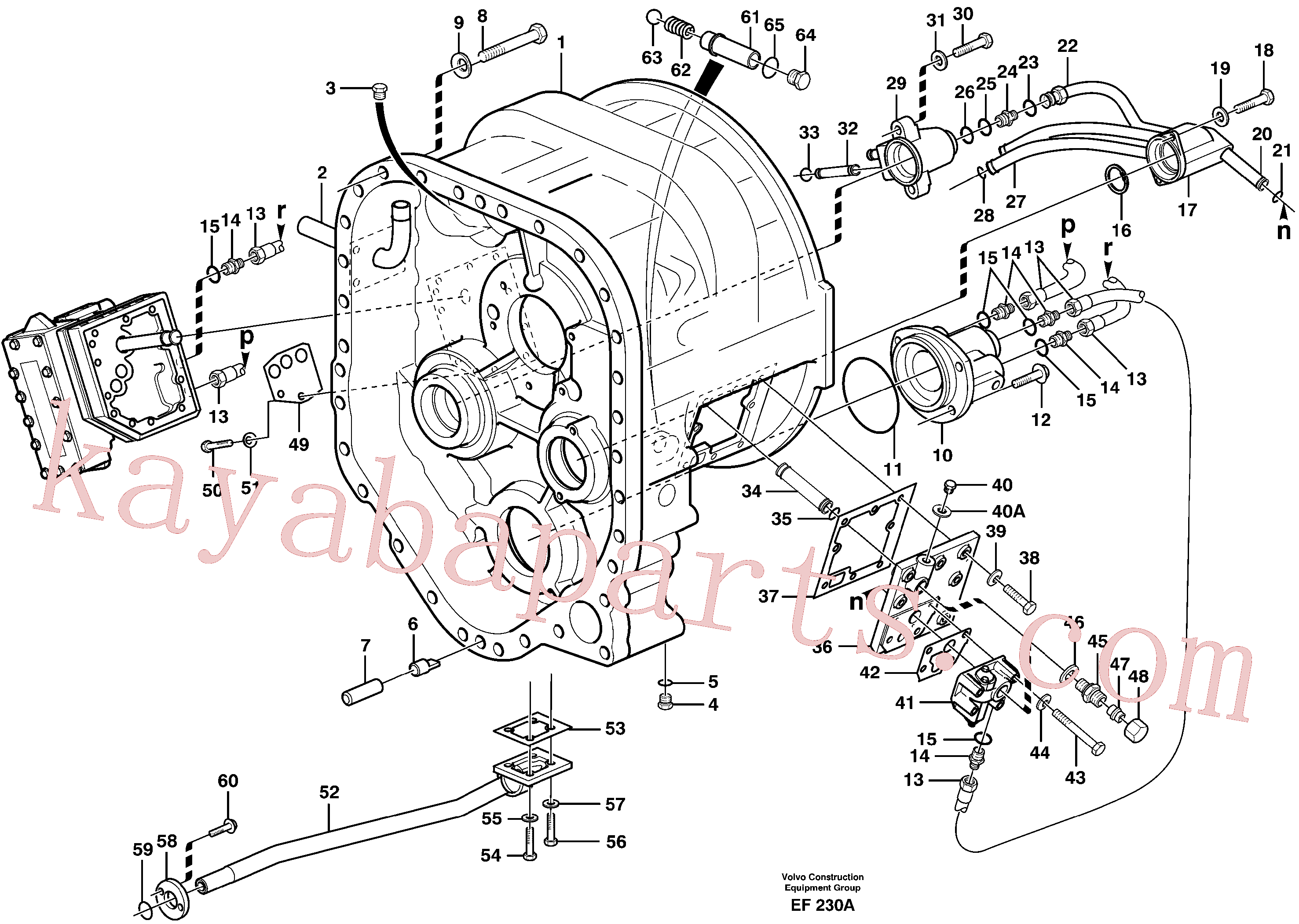 VOE926370 for Volvo Converter housing with fitting parts(EF230A assembly)