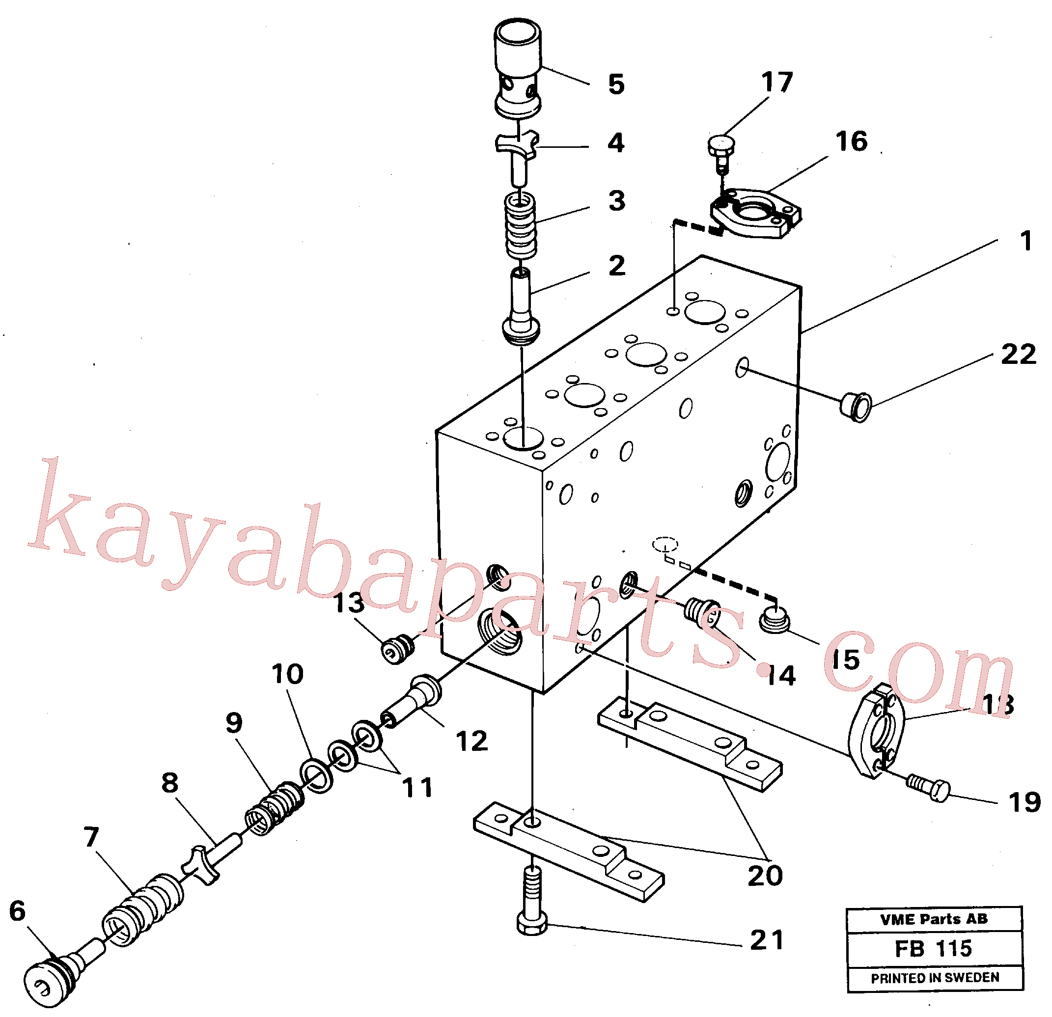 VOE14213679 for Volvo Connection board(FB115 assembly)