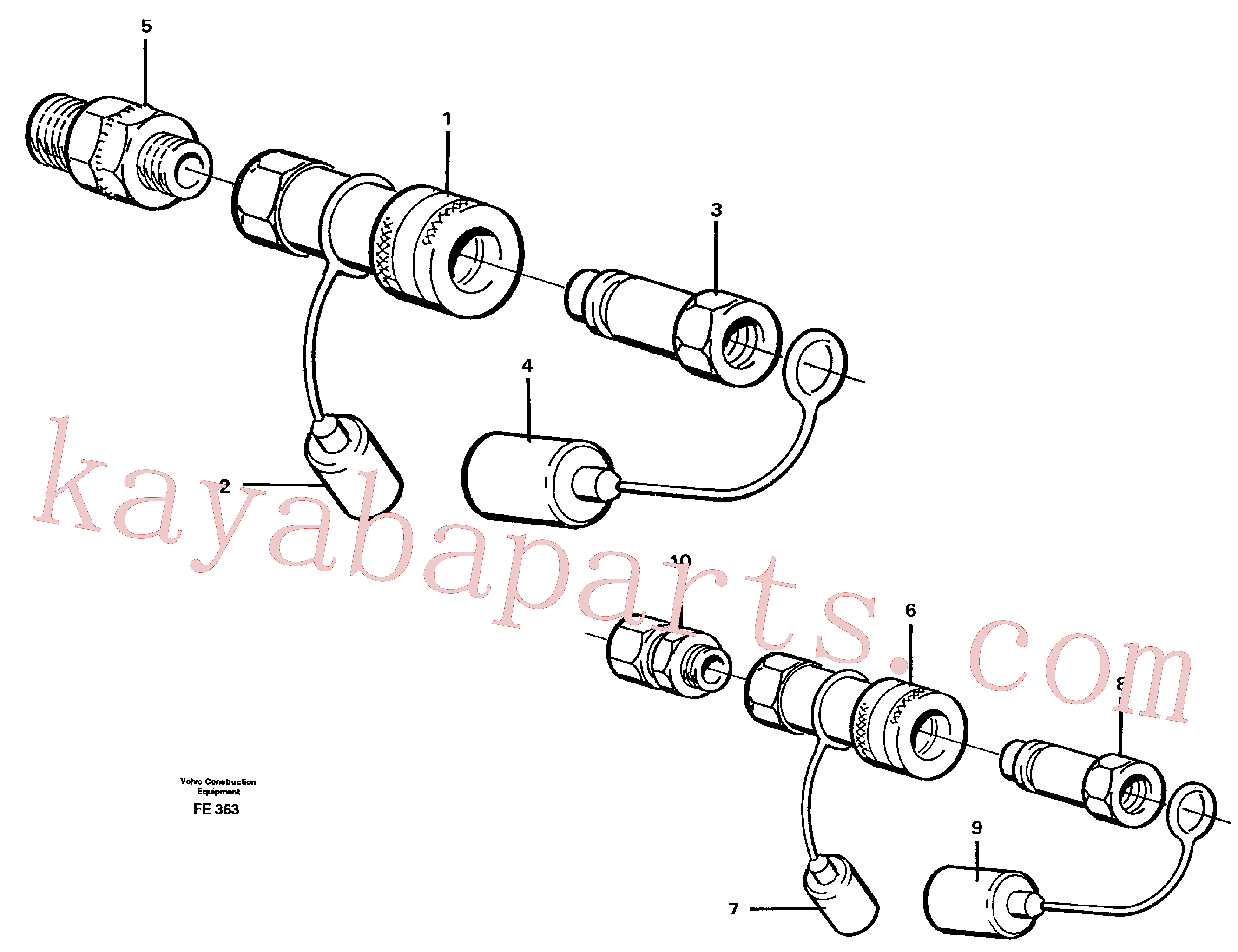 VOE14264370 for Volvo Quick connection kit(FE363 assembly)