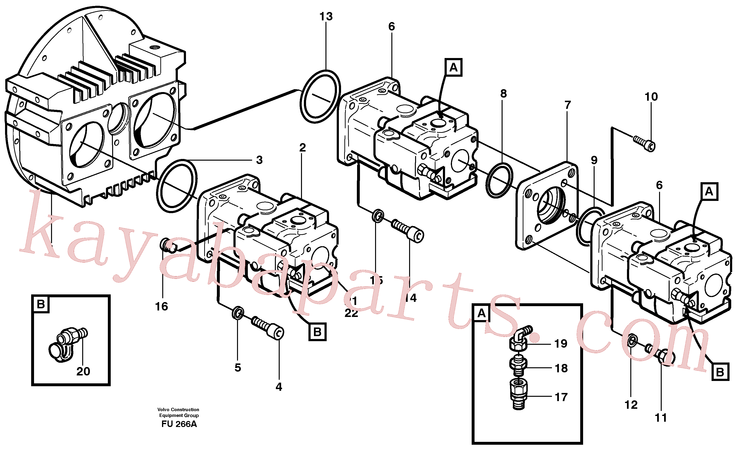 VOE959291 for Volvo Pump installation(FU266A assembly)