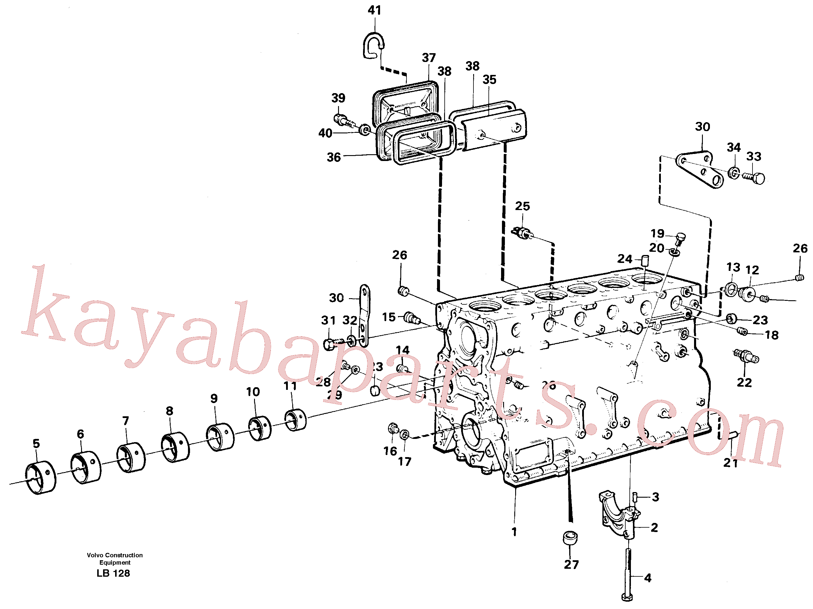 VOE13946121 for Volvo Cylinder block(LB128 assembly)