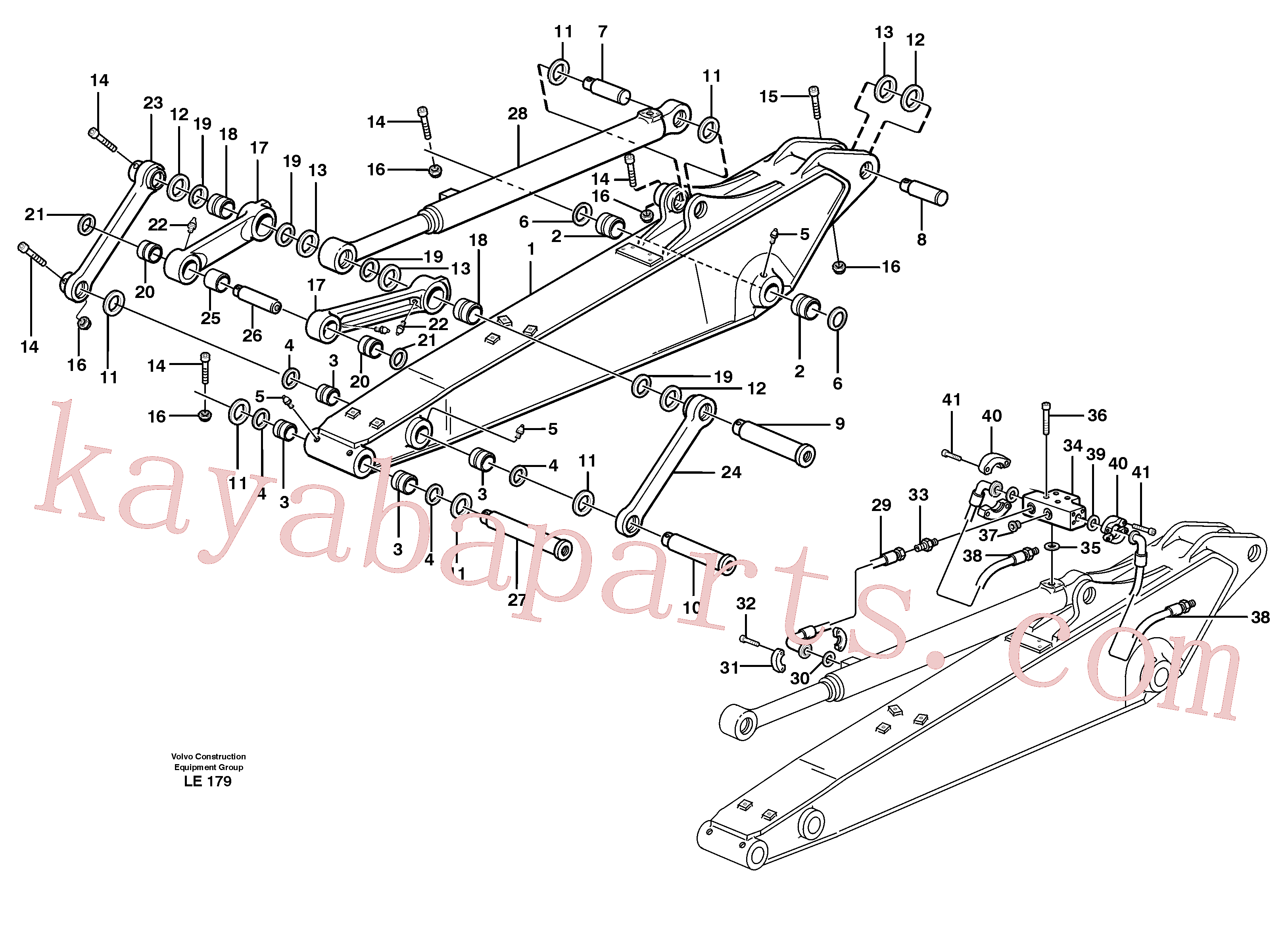 VOE14370069 for Volvo Dipper arm incl. connect.(LE179 assembly)