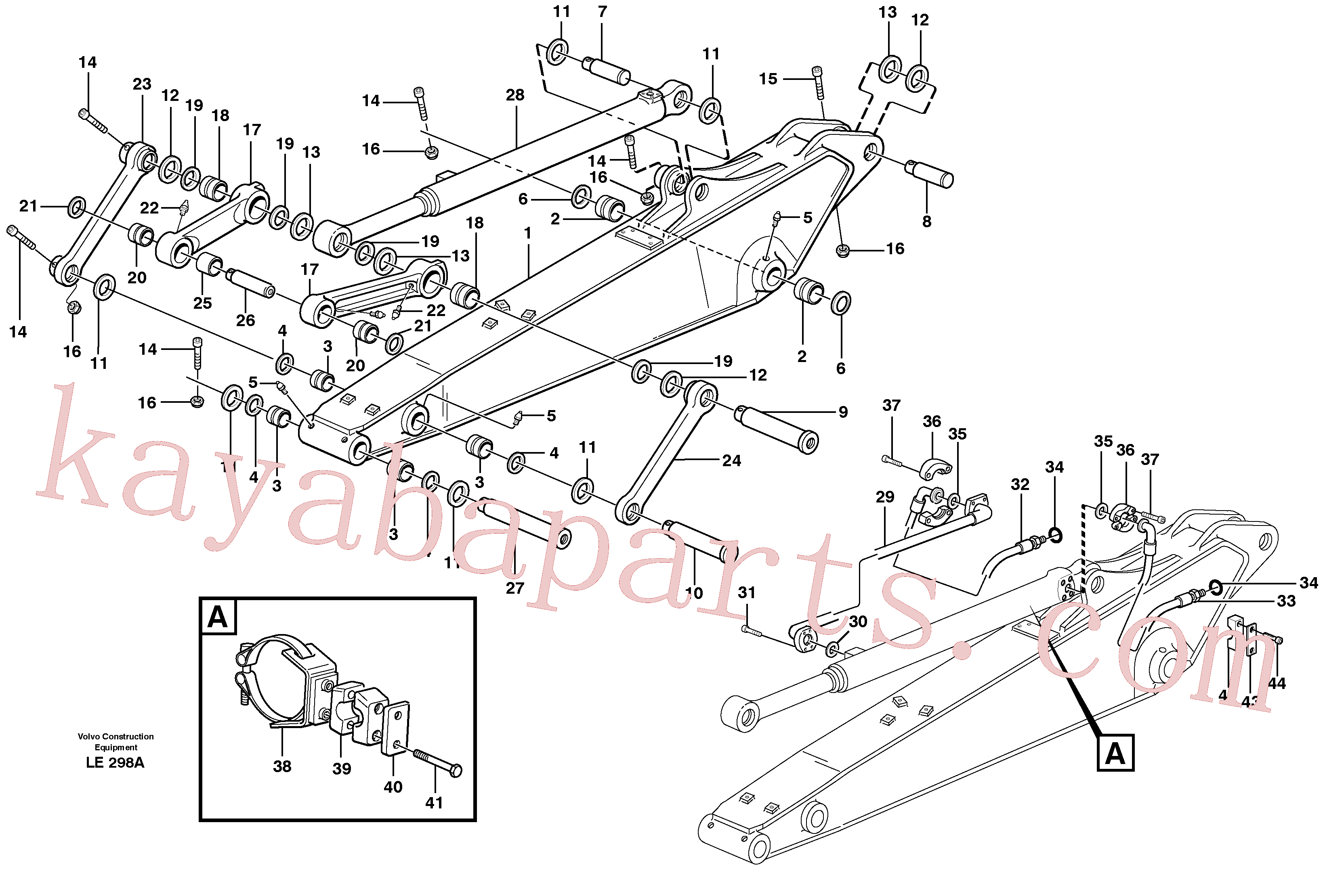 VOE14372274 for Volvo Dipper arm incl. connect.(LE298A assembly)