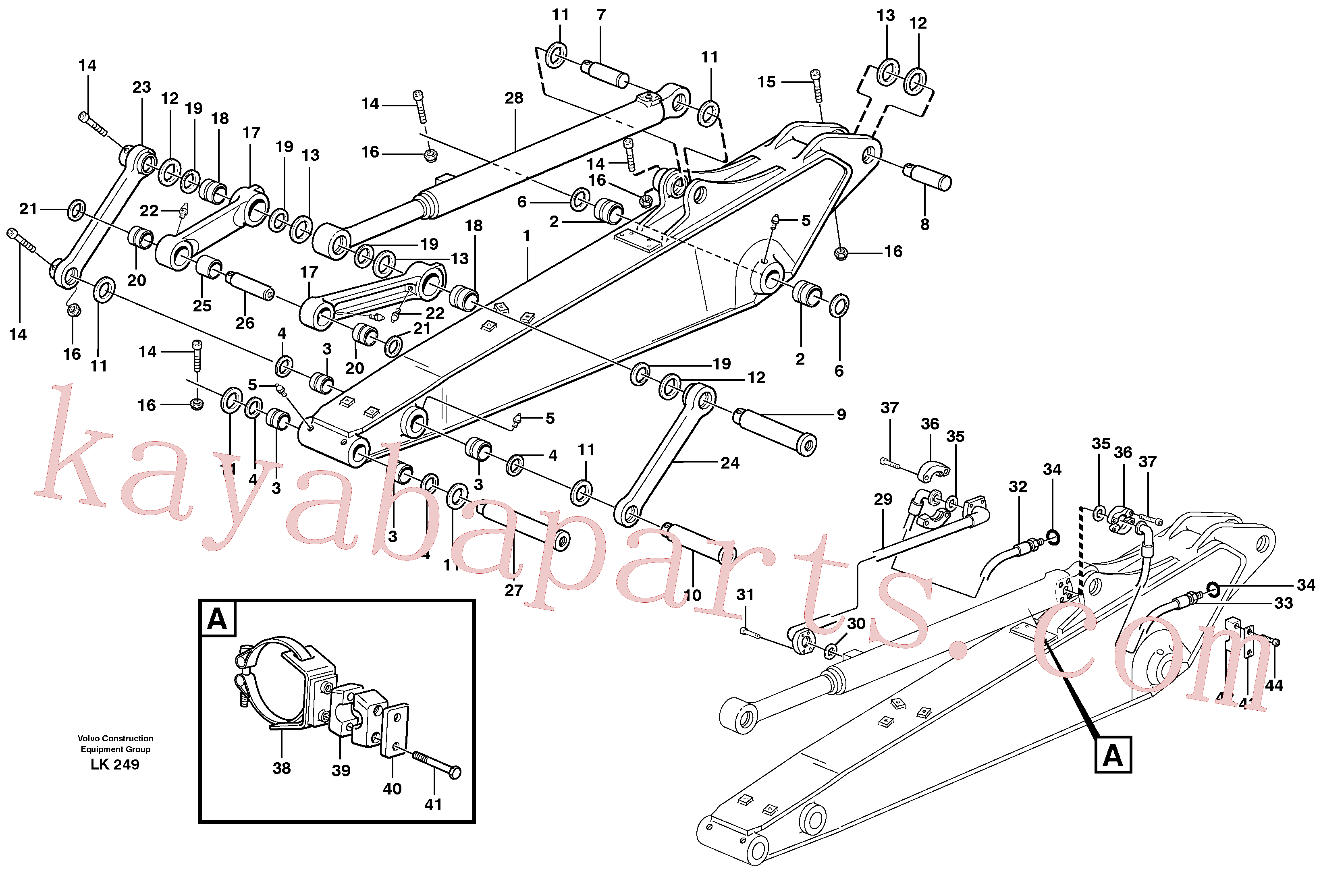 VOE14372274 for Volvo Dipper arm incl. connect.(LK249A assembly)